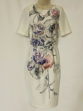 asos grey floral dress ASOS Asos Edition Poppy Scallop Floral Embellished Wedding Dress-grey in Gray